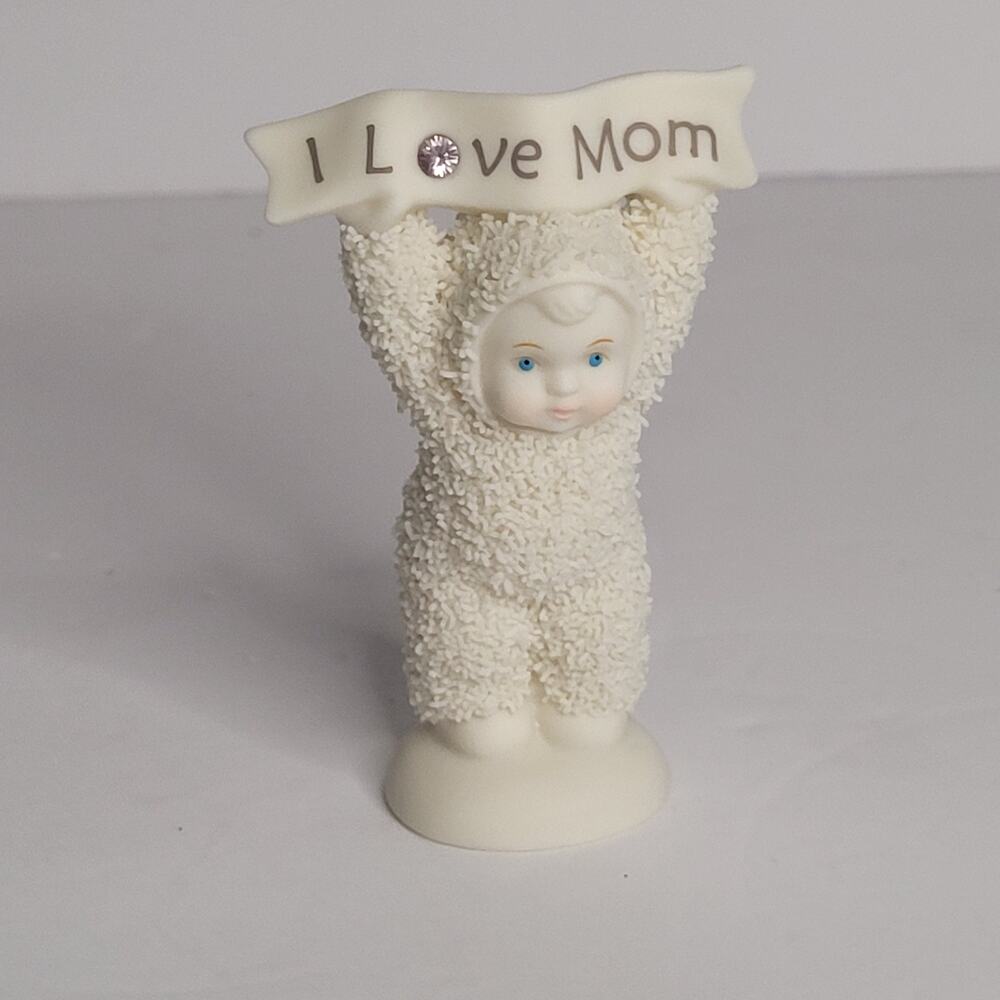 Department 56 Snowbabies "I Love Mom" Figurine
